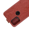For Alcatel 3X 2020 R64 Texture Single Vertical Flip Leather Protective Case with Card Slots & Photo Frame(Brown)