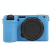 For Sony ILCE-6700 / A6700 Glossy Soft Silicone Protective Case(Blue)