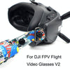 Flight Video Glasses Graffiti Color Headband Fixed Strap For DJI FPV Goggles V2 Strap + Power Line + Pad