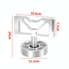 Car Modification Air Pump Idle Bracket with Pulley for Ford Mustang 5.0 1979-1995(Silver)