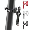 Bicycle Aluminum Alloy Bottle Cage Conversion Seat Fixed Adjustable Bottle Cage(Silver)