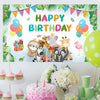 180x90cm Animal Birthday Theme Backdrop Cloth Party Decoration(2023SRB92)