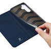 For Samsung Galaxy S24 FE 5G DUX DUCIS Skin Pro Series Flip Leather Phone Case(Blue)