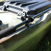 Canoe Paddle Fishing Rod Holder Rail Bracket Kayak Accessories, Specification: 25 Roller Paddle Clamp