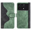 For Xiaomi Redmi K70 Stitching Horizontal Flip Leather Phone Case(Green)