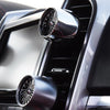 Car Fragrance Super Engine Car Air Conditioning Aroma Diffuser Outlet Ornament, Model: Gray Titanium Blue Light