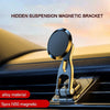 D29 Metal Car Phone Holder Floating Screen Folding Magnetic Phone Holder(Black)