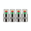 4pcs /Set Vehicle Tire Valve Caps High Precision Tire Pressure Monitoring Warning Cap, Model: Plastic Core