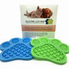Silicone Licking Mat for Dogs - Green - Slow Feeder - Suction Cup