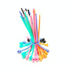 100pcs /Pack Silicone Ties Multi-Use Food Bag Clip Data Cable Winder Organizer 15cm(White)