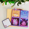Colorful 3D Three-dimensional Handmade Hollow Paper Carving Birthday Card(Pink)