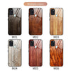 For Samsung Galaxy A21s Wood Grain Tempered Glass + TPU Shockproof Case(M03)