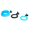 10x Aquarium Fish Food Feeder | Floating Ring | Black | PVC