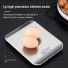 Stainless Steel Small Food Electronic Scale Kitchen Portable Baking Electronic Scale, Colour: 5kg/1g (Battery Model Rose Gold)