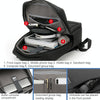 OUMANTU 9003 Business Laptop Bag Oxford Cloth Large Capacity Backpack with External USB Port(Black)