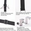 Door Back Hat Clip Hook Door Back Storage And Sorting Lanyard Home Bedroom Clothing Rack Metal Hook, Style: 1 Lanyard+20 Clips+2 Hooks(Black)