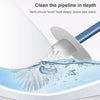 Household Toilet Brush Soft Bristle Wall-mounted Toilet Brush(Pale Blue)