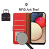 For Alcatel 1B 2022 KHAZNEH Litchi Texture Leather RFID Phone Case(Red)