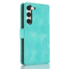For Samsung Galaxy S23 5G Dreamy Butterfly Love Flower Embossed Leather Phone Case(Green)