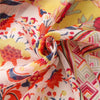180 X 85cm  Women Cotton And Linen Scarf Retro Splicing Bohemian Printed Silk Shawl SL2008-005 Yellow