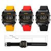 SKMEI 1848 Fashion Multifunctional Student Sports Waterproof Men Watch(Yellow)