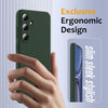 For Samsung Galaxy S25 5G Shockproof Silicone Magsafe Phone Case(Dark Green)