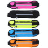 3PCS Outdoor Sports Large Capacity Portable Sweatproof Waist Bag(Rose Red)