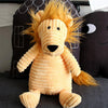 Lion Squeaky Plush Dog Toy - Corduroy Chew Toy for Small/Medium Dogs