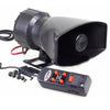 12V 60W Emergency Siren with Mic, 300dB, 5 Tones