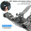 6 in 1 Phone Clamp Adjustable Body Mount Belt Chest Strap with Mount & Screw(Grey)