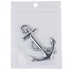 Ship Anchor Shape Car Auto Metal Free Stickers(Silver)