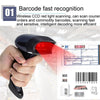 NETUM One-Dimensional Self-Sensing Code Sweeper Handheld Mobile Red Light Scanning Machine, Model: Wired