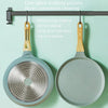 Non-Adhesive Pan Cake Crust Omelette Breakfast Pancake Pan, Colour: Green 20cm