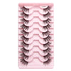 10pairs /Box Half False Eyelashes With Transparent Stems Natura Extension Lashes Y1003
