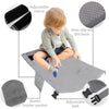 79 x 44cm Kids Airplane Seat Extender Portable Travel Seat Cushion(Gray)