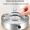 Kacheeg Stainless Steel Alcohol Dry Cooker Single Person Small Stove Boiler, Diameter: 22cm(Pot)
