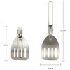 304 Stainless Steel Folding Frying Spatula Outdoor Camping Portable Tableware(Fry Shovel)