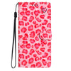 For Samsung Galaxy A36 5G 3D Pattern Leather Phone Case(Pink Leopard Print)