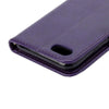 For  iPhone 8 & 7  Pressed Flowers Horizontal Flip Leather Case with Holder & Card Slots & Wallet(Purple)