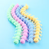 12 PCS Children Soft Rubber 16-Section Caterpillar Stretch Decompression Toy(Green)