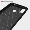 Brushed Texture Carbon Fiber Shockproof TPU Case for ASUS ZenFone Max (M2) (Red)
