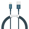Baseus Superior Series CALYS-C03 2.4A USB to 8 Pin Interface Fast Charging Data Cable, Cable Length:2m(Blue)