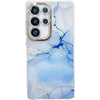 For Samsung Galaxy S23 Ultra 5G Electroplated Marble Texture Phone Case(Blue M11)