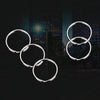 10pcs 1.5 X 25mm Key Holder Ring Metal Key Chain Charm Ring