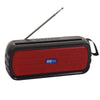 BAIJIALI SY-918 Solar Emergency Radio Read U Disk Large Volume Speaker LED Light Portable Player(Red)