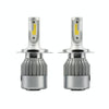 2pcs H4 18W 1800LM 6000K Waterproof IP68 Car Auto LED Headlight with 2 COB LED Lamps, DC 9-36V(White Light)