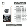 Car Engine Start Key Push Button Cover for BMW E90 Chassis (Black)