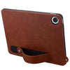 For Samsung Galaxy Tab A9 TPU Leather Back Tablet Case with Wristband(Brown)