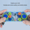 Children Gear Handle Game Console Rollerball Maze Breakout Thinking Exercise Puzzle Toy(Marine Model)