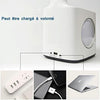 10W Touch Control 3-speed Adjustment Light DimmableEye Protection Table Lamp Coloured Night Light with Pen Holder & Alarm Clock